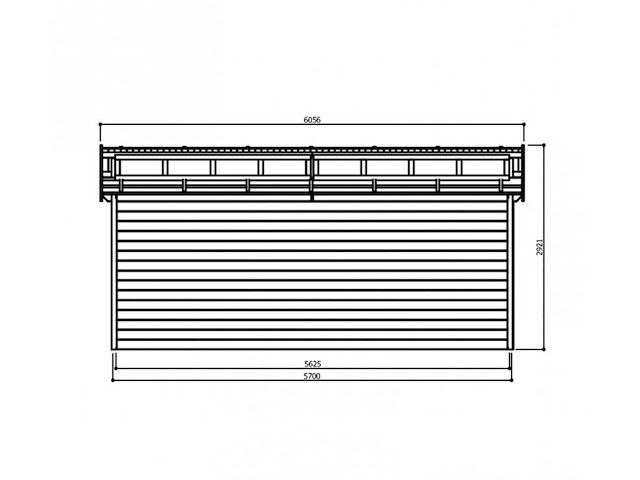 Garage torino - s8248 - garden shed & log cabin - afbeelding 3 van  3