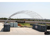Garagetent / opslagshelter 18x24x4,5 meter - c608015s - afbeelding 3 van  4