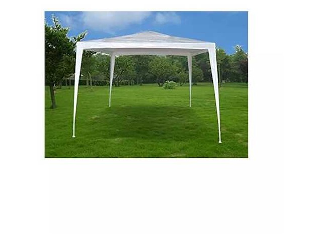 Garden friend g1617006 rechte paviljoen 3 x 4 m wit - afbeelding 1 van  4