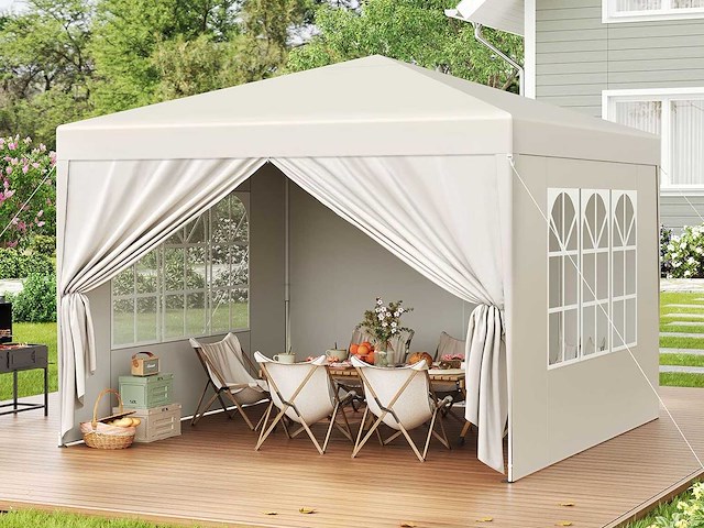 Garden gazebo opvouwtent waterdicht opvouwbaar luifel - afbeelding 1 van  8