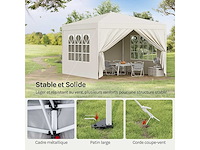 Garden gazebo opvouwtent waterdicht opvouwbaar luifel - afbeelding 4 van  9