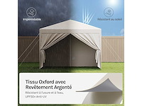 Garden gazebo opvouwtent waterdicht opvouwbaar luifel - afbeelding 5 van  9