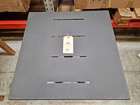 Garden prestige - alu tuintafel suisse 70 x 70cm antraciet full alu - afbeelding 4 van  12