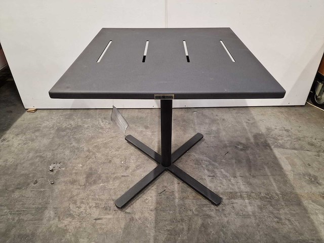 Garden prestige - alu tuintafel suisse 70 x 70cm antraciet full alu - afbeelding 7 van  12