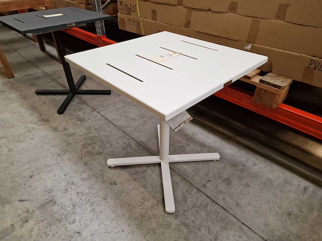 Garden prestige - alu tuintafel suisse 70 x 70cm wit full alu - afbeelding 4 van  13