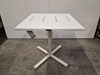 Garden prestige - alu tuintafel suisse 70 x 70cm wit full alu - afbeelding 7 van  13