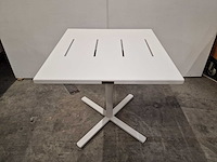 Garden prestige - alu tuintafel suisse 70 x 70cm wit full alu - afbeelding 8 van  13