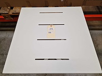 Garden prestige - alu tuintafel suisse 70 x 70cm wit full alu - afbeelding 5 van  13