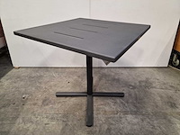 Garden prestige - alu tuintafel suisse 80 x 80cm antraciet full alu - afbeelding 1 van  12