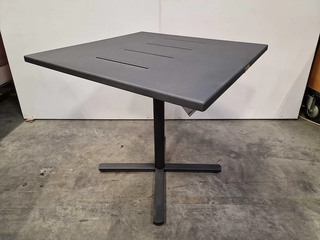 Garden prestige - alu tuintafel suisse 80 x 80cm antraciet full alu - afbeelding 1 van  12