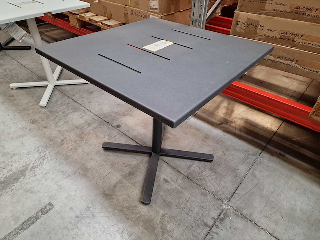 Garden prestige - alu tuintafel suisse 80 x 80cm antraciet full alu - afbeelding 3 van  12