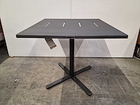 Garden prestige - alu tuintafel suisse 80 x 80cm antraciet full alu - afbeelding 6 van  12