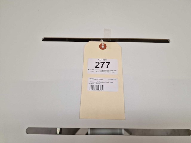 Garden prestige - alu tuintafel suisse 80 x 80cm wit full alu - afbeelding 2 van  11