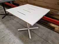 Garden prestige - alu tuintafel suisse 80 x 80cm wit full alu - afbeelding 3 van  11