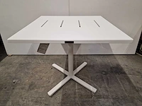 Garden prestige - alu tuintafel suisse 80 x 80cm wit full alu - afbeelding 5 van  11