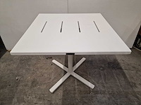 Garden prestige - alu tuintafel suisse 80 x 80cm wit full alu - afbeelding 6 van  11