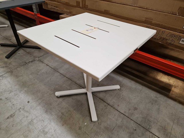 Garden prestige - alu tuintafel suisse 80 x 80cm wit full alu - afbeelding 3 van  11