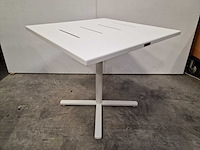 Garden prestige - alu tuintafel suisse 80 x 80cm wit full alu - afbeelding 1 van  11