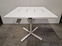 Garden prestige - alu tuintafel suisse 80 x 80cm wit full alu - afbeelding 5 van  11