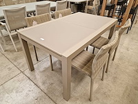 Garden prestige - alu tuintafel uitschuif lissabon champagne mat - afbeelding 7 van  9