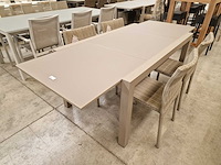 Garden prestige - alu tuintafel uitschuif lissabon champagne mat - afbeelding 1 van  9