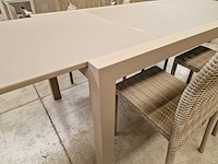 Garden prestige - alu tuintafel uitschuif lissabon champagne mat - afbeelding 3 van  9