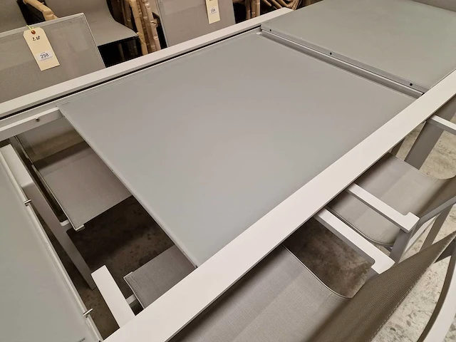Garden prestige - alu tuintafel uitschuifbaar geneve 180-280 x 100cm mistral grey - afbeelding 7 van  10