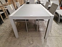 Garden prestige - alu tuintafel uitschuifbaar geneve 180-280 x 100cm mistral grey - afbeelding 9 van  10