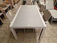 Garden prestige - alu tuintafel uitschuifbaar geneve 180-280 x 100cm mistral grey - afbeelding 10 van  10