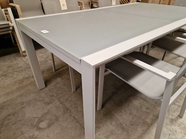 Garden prestige - alu tuintafel uitschuifbaar geneve 180-280 x 100cm mistral grey - afbeelding 9 van  10