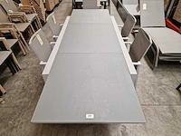 Garden prestige - alu tuintafel uitschuifbaar geneve 180-280 x 100cm mistral grey - afbeelding 3 van  10