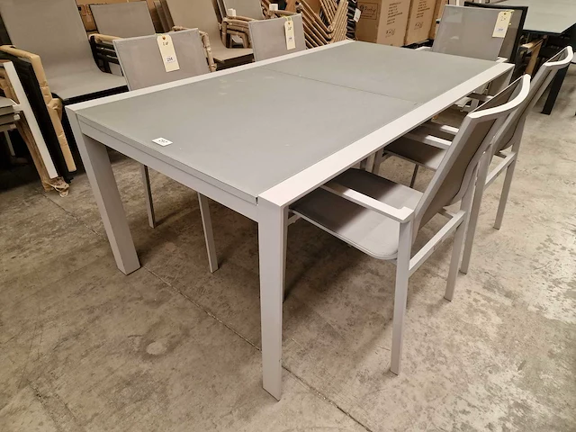 Garden prestige - alu tuintafel uitschuifbaar geneve 180-280 x 100cm mistral grey - afbeelding 7 van  10