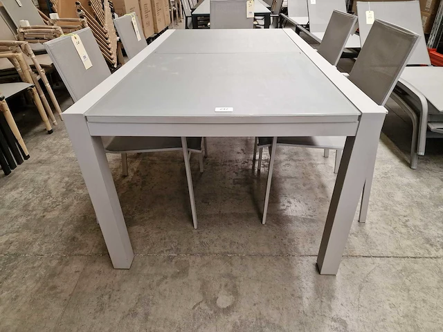 Garden prestige - alu tuintafel uitschuifbaar geneve 180-280 x 100cm mistral grey - afbeelding 10 van  10