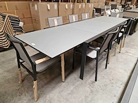 Garden prestige - alu tuintafel uitschuifbaar geneve xl 220-340 x 106cm charcoal - afbeelding 1 van  10