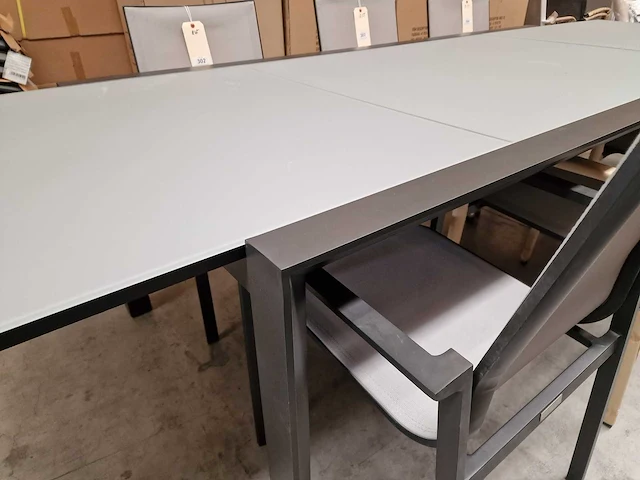 Garden prestige - alu tuintafel uitschuifbaar geneve xl 220-340 x 106cm charcoal - afbeelding 5 van  10