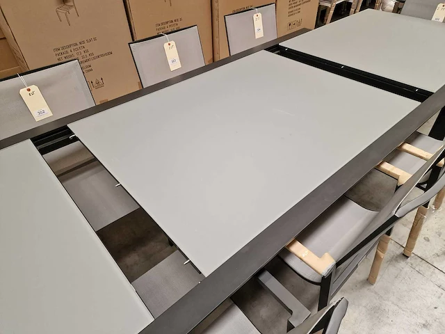 Garden prestige - alu tuintafel uitschuifbaar geneve xl 220-340 x 106cm charcoal - afbeelding 5 van  10