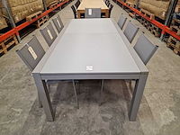 Garden prestige - alu tuintafel uitschuifbaar lissabon warmgrijs 220-330 x 106cm - afbeelding 2 van  12