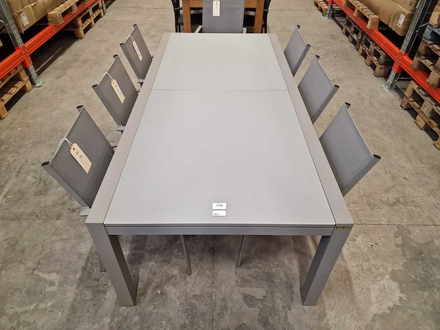 Garden prestige - alu tuintafel uitschuifbaar lissabon warmgrijs 220-330 x 106cm - afbeelding 3 van  12
