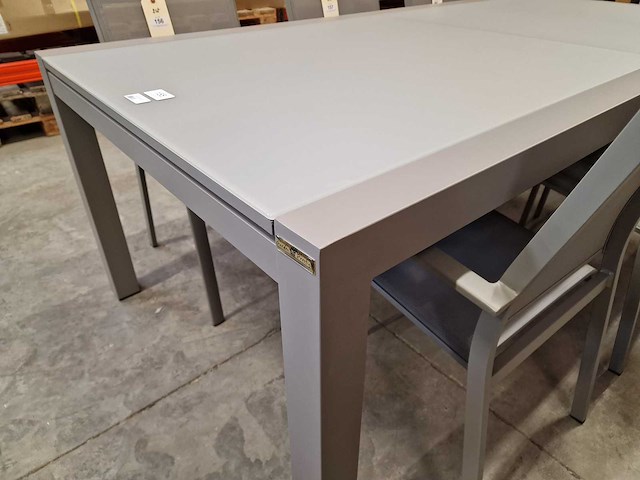 Garden prestige - alu tuintafel uitschuifbaar lissabon warmgrijs 220-330 x 106cm - afbeelding 4 van  12