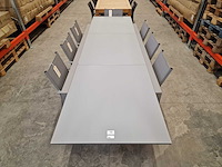 Garden prestige - alu tuintafel uitschuifbaar lissabon warmgrijs 220-330 x 106cm - afbeelding 7 van  12
