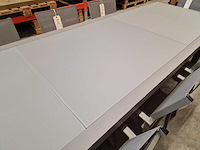 Garden prestige - alu tuintafel uitschuifbaar lissabon warmgrijs 220-330 x 106cm - afbeelding 9 van  12