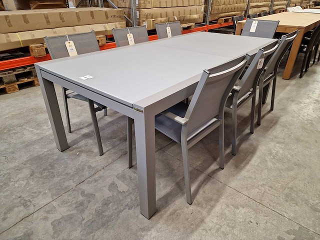 Garden prestige - alu tuintafel uitschuifbaar lissabon warmgrijs 220-330 x 106cm - afbeelding 12 van  12