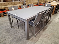 Garden prestige - alu tuintafel uitschuifbaar lissabon warmgrijs 220-330 x 106cm - afbeelding 12 van  12
