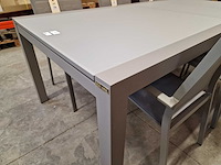 Garden prestige - alu tuintafel uitschuifbaar lissabon warmgrijs 220-330 x 106cm - afbeelding 4 van  12