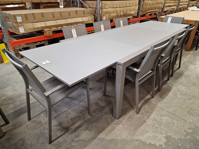 Garden prestige - alu tuintafel uitschuifbaar lissabon warmgrijs 220-330 x 106cm - afbeelding 5 van  12