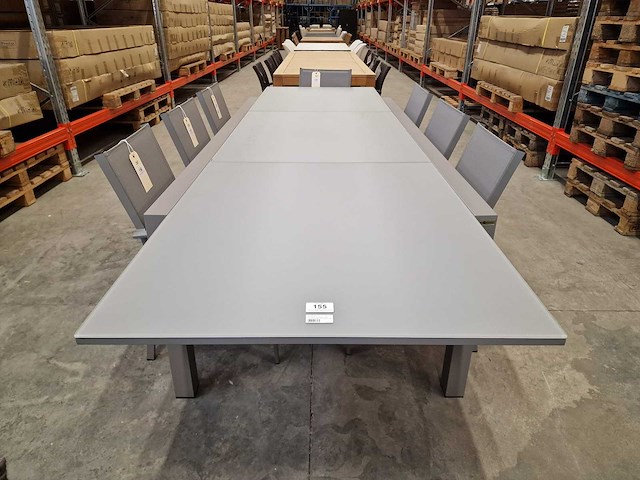 Garden prestige - alu tuintafel uitschuifbaar lissabon warmgrijs 220-330 x 106cm - afbeelding 6 van  12