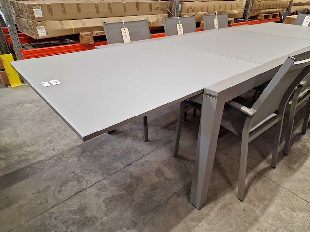 Garden prestige - alu tuintafel uitschuifbaar lissabon warmgrijs 220-330 x 106cm - afbeelding 8 van  12