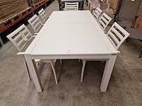 Garden prestige - alu tuintafel uitschuifbaar lissabon wit mat 220-330 x 106cm - afbeelding 11 van  11