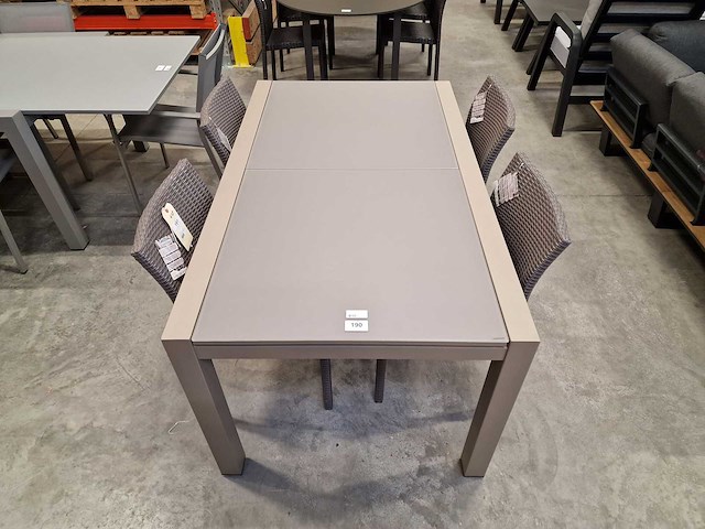 Garden prestige - alu tuintafel uitschuifbaar zurich champagne mat - afbeelding 2 van  11