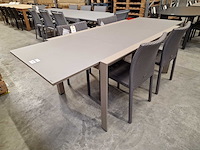 Garden prestige - alu tuintafel uitschuifbaar zurich champagne mat - afbeelding 1 van  11